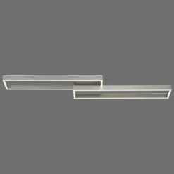 Luminaires Paul Neuhaus Éclairage Led|Plafonnier Paul Neuhaus PAAN LED Acier brossé, 1 lumière, Télécommandes