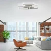 Luminaires Paul Neuhaus Éclairage Led|Plafonnier Paul Neuhaus PAAN LED Acier brossé, 1 lumière, Télécommandes