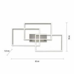 Luminaires Paul Neuhaus Éclairage Led|Plafonnier Paul Neuhaus PAAN LED Acier brossé, 1 lumière, Télécommandes