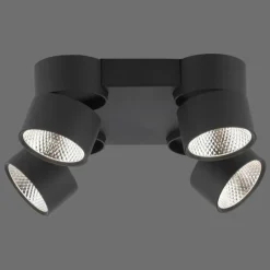 Luminaires Paul Neuhaus Spots Et Projecteurs|Plafonnier Paul Neuhaus PURE-NOLA LED Noir, 4 lumières