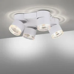 Luminaires Paul Neuhaus Éclairage Led|Plafonnier Paul Neuhaus PURE-NOLA LED Blanc, 4 lumières