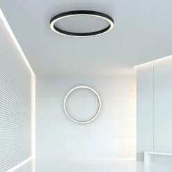 Luminaires Paul Neuhaus Éclairage Led|Plafonnier Paul Neuhaus PURE-LINES LED Anthracite, 1 lumière, Télécommandes