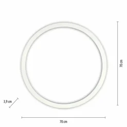 Luminaires Paul Neuhaus Éclairage Led|Plafonnier Paul Neuhaus PURE-LINES LED Argenté, 1 lumière, Télécommandes