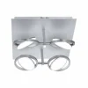 Plafonnier Paul Neuhaus Q-Orbit LED Aluminium, 4 lumières, Télécommandes