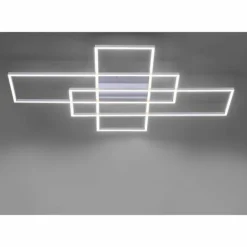 Plafonnier Paul Neuhaus Q-INIGO LED Nickel mat, 3 lumières, Télécommandes