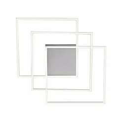 Plafonnier Paul Neuhaus Q-INIGO LED Nickel mat, 3 lumières, Télécommandes