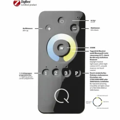 Plafonnier Paul Neuhaus Q-ROSA LED Blanc, 2 lumières, Télécommandes