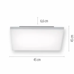 Plafonnier Paul Neuhaus Q-FLAG LED Blanc, 1 lumière, Télécommandes, Changeur de couleurs
