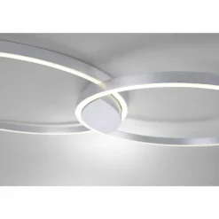 Plafonnier Paul Neuhaus Q-KATE LED Aluminium, 1 lumière, Télécommandes