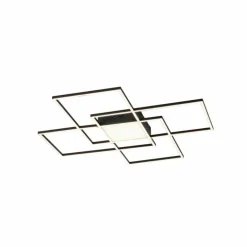 Plafonnier Paul Neuhaus Q-ASMIN LED Noir, 1 lumière, Télécommandes