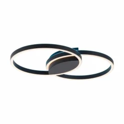 Plafonnier Paul Neuhaus Q-MARKO LED Noir, 1 lumière, Télécommandes, Changeur de couleurs