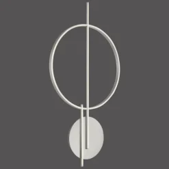 Plafonnier Paul Neuhaus Q-ARKOA LED Acier brossé, 1 lumière, Télécommandes, Changeur de couleurs
