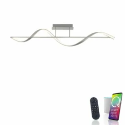 Paul Neuhaus Q-Serie Éclairage Led|Plafonnier Paul Neuhaus QSWING LED Argenté, 1 lumière, Télécommandes