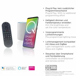 Paul Neuhaus Q-Serie Éclairage Led|Plafonnier Paul Neuhaus QSWING LED Argenté, 1 lumière, Télécommandes