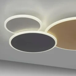 Plafonnier Paul Neuhaus Q-PIATO LED Blanc, 1 lumière, Télécommandes
