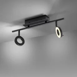 Luminaires Paul Neuhaus Éclairage Led|Plafonnier Paul Neuhaus SILEDA Anthracite, 2 lumières