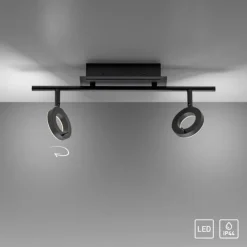 Luminaires Paul Neuhaus Éclairage Led|Plafonnier Paul Neuhaus SILEDA Anthracite, 2 lumières