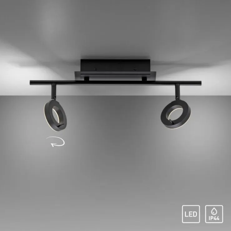 Luminaires Paul Neuhaus Éclairage Led|Plafonnier Paul Neuhaus SILEDA Anthracite, 2 lumières