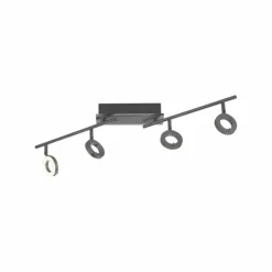 Luminaires Paul Neuhaus Éclairage Led|Plafonnier Paul Neuhaus SILEDA Anthracite, 4 lumières