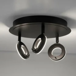 Luminaires Paul Neuhaus Spots Et Projecteurs|Plafonnier Paul Neuhaus SILEDA Anthracite, 3 lumières