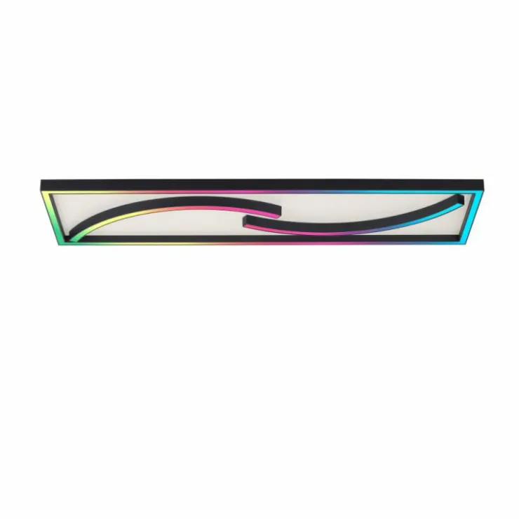 Luminaires Paul Neuhaus Éclairage Led|Plafonnier Paul Neuhaus SERPENT LED Noir, 1 lumière, Télécommandes, Changeur de couleurs