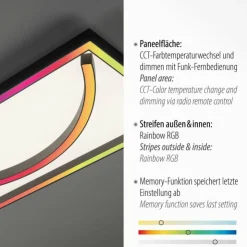 Luminaires Paul Neuhaus Éclairage Led|Plafonnier Paul Neuhaus SERPENT LED Noir, 1 lumière, Télécommandes, Changeur de couleurs