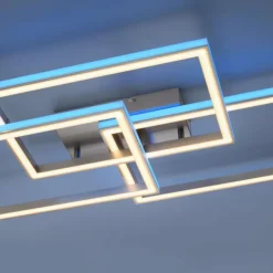 Luminaires Paul Neuhaus Éclairage Led|Plafonnier Paul-Neuhaus HELIX LED Aluminium, 6 lumières, Télécommandes