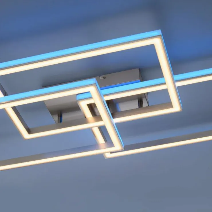 Luminaires Paul Neuhaus Éclairage Led|Plafonnier Paul-Neuhaus HELIX LED Aluminium, 6 lumières, Télécommandes