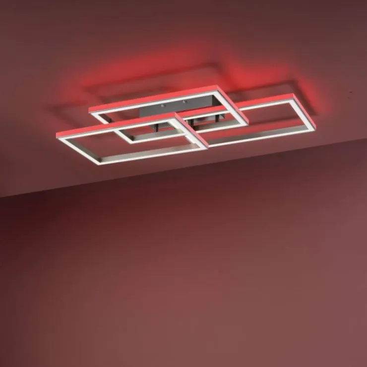Luminaires Paul Neuhaus Éclairage Led|Plafonnier Paul-Neuhaus HELIX LED Aluminium, 6 lumières, Télécommandes
