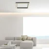 Luminaires Paul Neuhaus Éclairage Led|Plafonnier Paul-Neuhaus PURE-LINES LED Anthracite, 1 lumière, Télécommandes