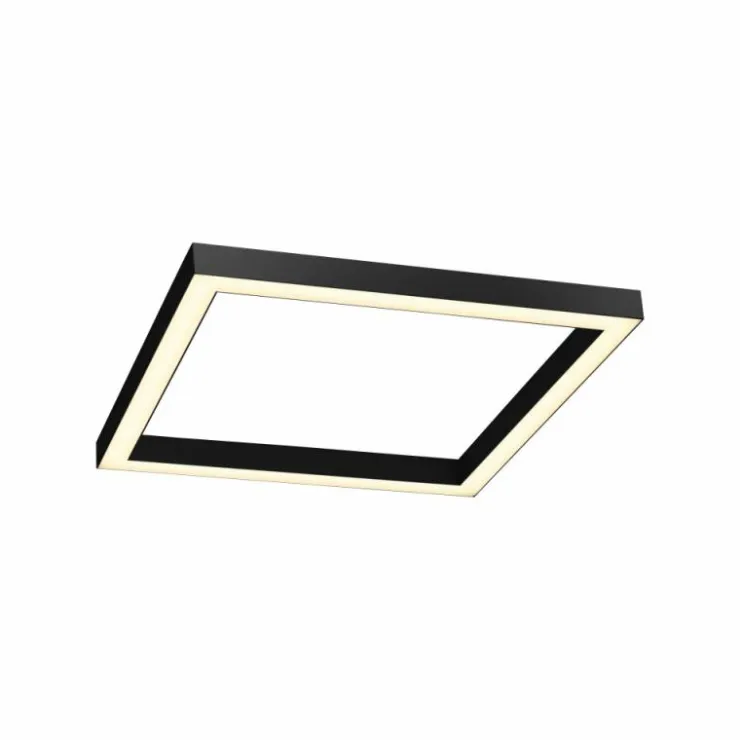 Luminaires Paul Neuhaus Éclairage Led|Plafonnier Paul-Neuhaus PURE-LINES LED Anthracite, 1 lumière, Télécommandes