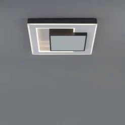 Plafonnier Paul-Neuhaus Q-ALTA LED Noir, 1 lumière, Télécommandes