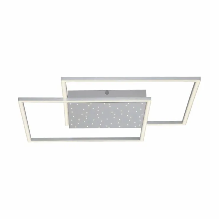 Luminaires Paul Neuhaus Éclairage Led|Plafonnier Paul-Neuhaus YUKI LED Acier brossé, 3 lumières, Télécommandes