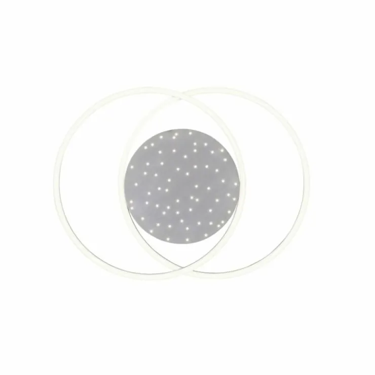Luminaires Paul Neuhaus Éclairage Led|Plafonnier Paul-Neuhaus YUKI LED Acier brossé, 3 lumières, Télécommandes