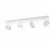 Luminaires Philips Spots Et Projecteurs|Plafonnier Philips Clockwork LED Blanc, 4 lumières