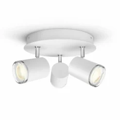 Plafonnier Philips Hue Adore LED Blanc, 3 lumières, Télécommandes