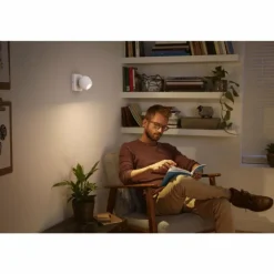 Plafonnier Philips Hue Buckram LED Blanc, 1 lumière