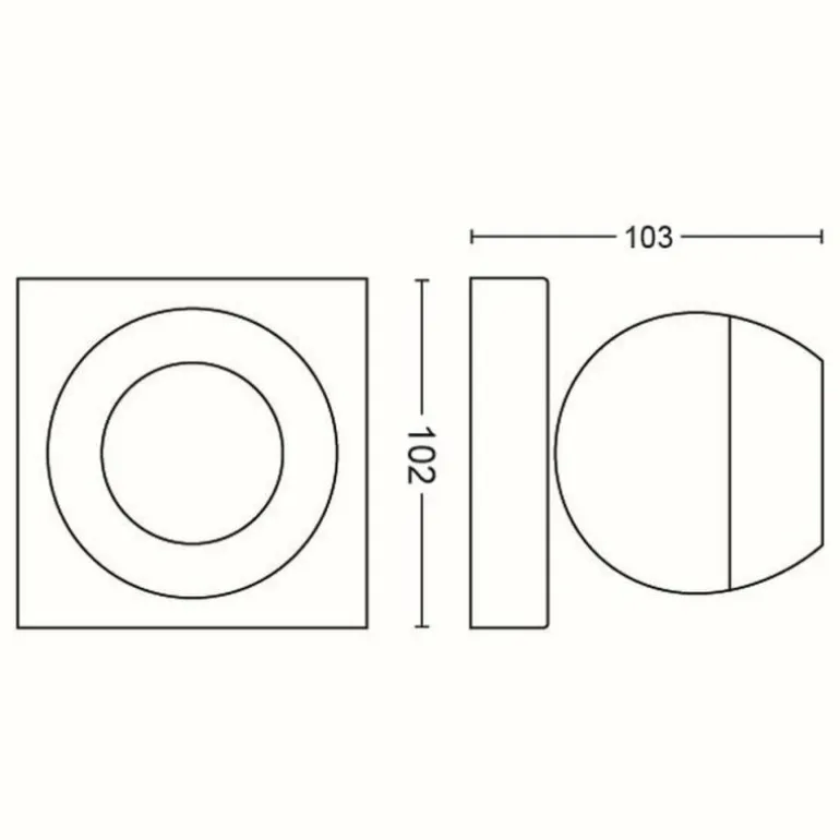 Plafonnier Philips Hue Buckram LED Blanc, 1 lumière