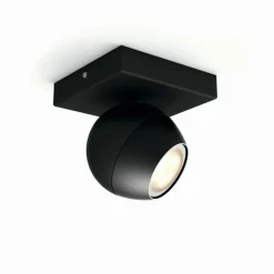 Plafonnier Philips Hue Buckram LED Noir, 1 lumière, Télécommandes