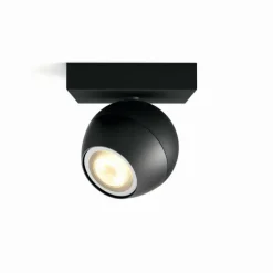 Plafonnier Philips Hue Buckram LED Noir, 1 lumière, Télécommandes