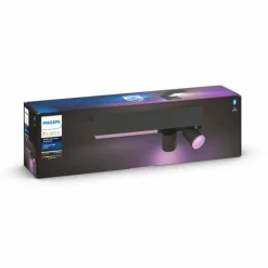 Plafonnier Philips HUE Centris LED Noir, 3 lumières, Changeur de couleurs