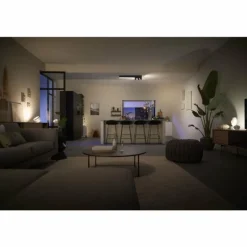 Plafonnier Philips HUE Centris LED Noir, 3 lumières, Changeur de couleurs