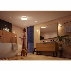 Plafonnier Philips Hue Devere LED Blanc, 1 lumière