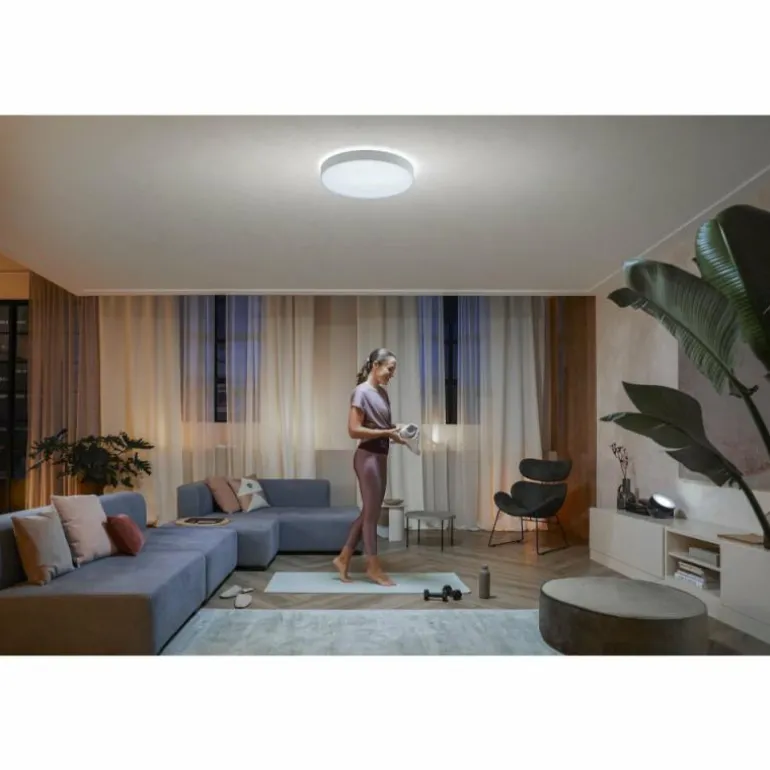 Plafonnier Philips Hue Enrave LED Blanc, 1 lumière, Télécommandes