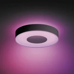 Plafonnier Philips Hue Infuse LED Noir, 1 lumière, Changeur de couleurs
