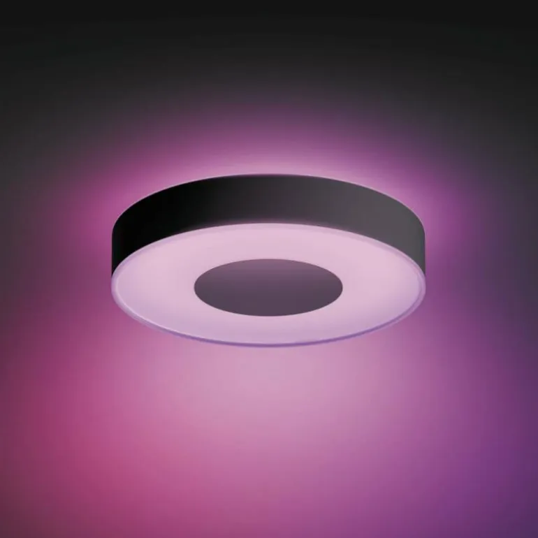 Plafonnier Philips Hue Infuse LED Noir, 1 lumière, Changeur de couleurs