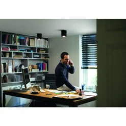 Plafonnier Philips Hue Pillar LED Noir, 1 lumière, Télécommandes