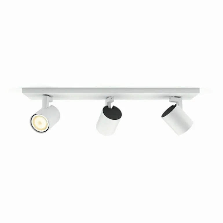 Plafonnier Philips Hue Runner LED Blanc, 3 lumières, Télécommandes