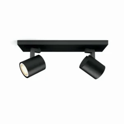 Plafonnier Philips Hue Runner LED Noir, 2 lumières, Télécommandes