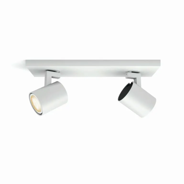 Plafonnier Philips Hue Runner LED Blanc, 2 lumières, Télécommandes
